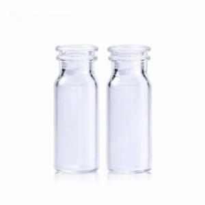 LabPRO QuickFit Clear Glass Snap Vial 2ml, Flat Base, 11mm Snap Vial Wide Opening With Label, 5000pcs/ctn LPQV5158