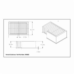 Porvair Sciences 252 ml  Reservoir plate: 12 compartment V bottom 390005