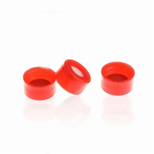 LabPRO QuickFit 9-425 Open Top Gold Magnetic Screw Cap 9mm, Red PTFE/White Silicon Septa, 10000pcs/ctn LPQV5120