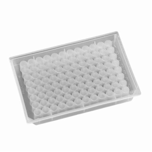 Porvair Sciences 96 Well 0.35 ml Round, F-Bottom, Polypropylene Plate 208003