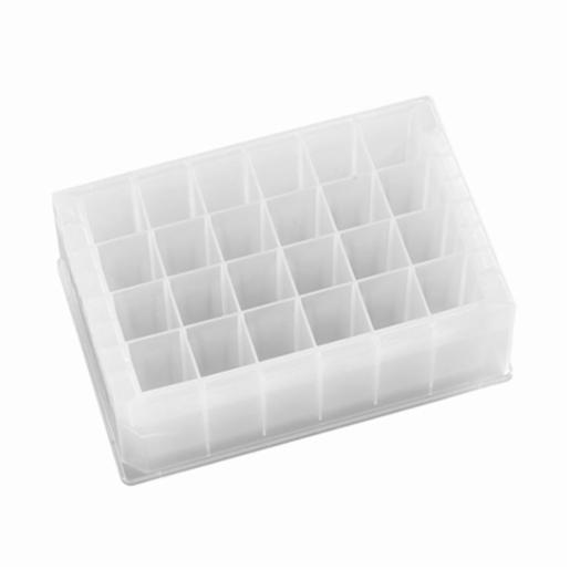 Porvair Sciences 24 square 10 ml well V bottom PP storage plate (Sterile) 360115